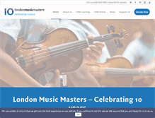Tablet Screenshot of londonmusicmasters.org